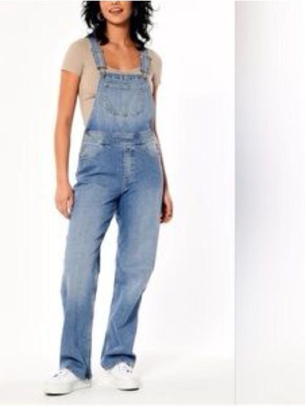 Hollister Light Blue Denim Women's Overalls